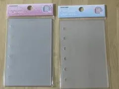 メリング mering シール台紙リフィル A7透明 6穴リフィル 2セット