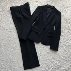 セオリー パンツスーツ セットアップ ブラック ビジネス リクルート 上M 下L