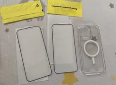 iPhone 15 Pro Max ケース MagSafe対応 フィルム2枚