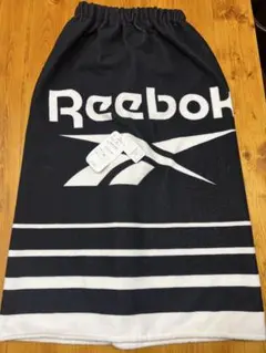 新品　Reebok スイムタオル BK 80cm×120cm 巻き巻き　水泳