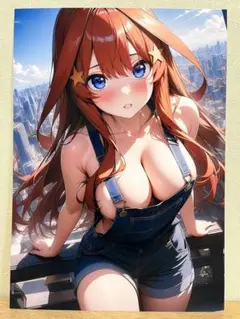 五等分の花嫁 中野五月 A4サイズ イラスト ポスター 写真