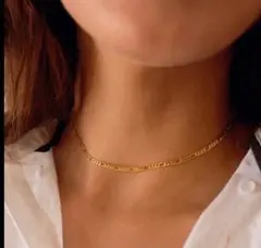 ネックレス サージカルステンレス ラスト1★短めデザインチェーゴールドシルバー