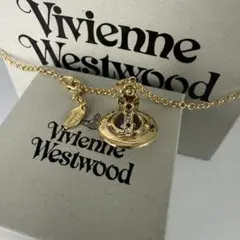 Vivienne Westwoodネックレス スタイルオーブ ゴールド×パープル