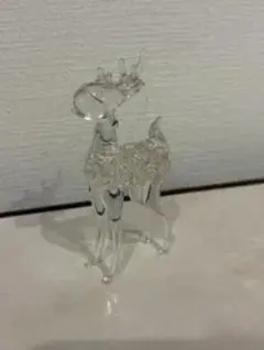 ガラス製 鹿の形状 装飾品