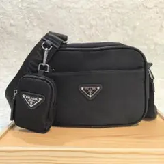 PRADA ショルダーバッグ ミニポーチ付き 男女兼用 q9