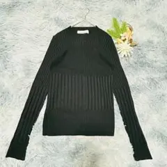 INTER PLANET インタープラネット (F) 長袖ニット セーター 黒