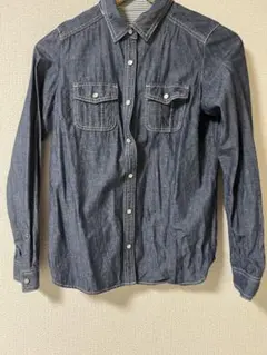 Burberry　BLUE LABEL デニムシャツ　サイズ36 ロゴ刺繍