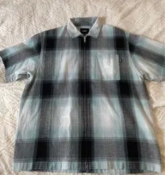 HUF 半袖シャツ　ジップシャツ