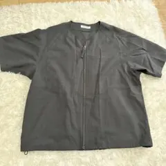 FREAK'S STORE ジップアップ 半袖シャツ グレー