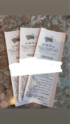 ハッピーエントリー 4枚セット　バラ売り可 4枚セット チケット ハッピーエントリー 9/4 ディズニーランド