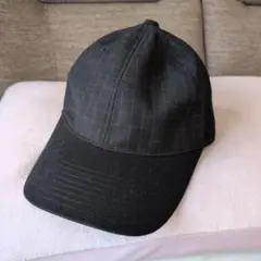 新品★黒 チェック柄 キャップ　送料込み