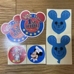 【非売品】東京ディズニーリゾート シール 7枚セット ファーストライド ミッキーのサムネイル