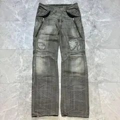 PPFM CHAOS CURVE DISTRESSED DENIM - メルカリ
