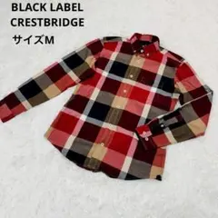 ブラックレーベルクレストブリッジ チェック 長袖 シャツ M 三陽商会 レッドのサムネイル
