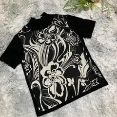 【GEORGES RECH】フラワープリント ハイネック 半袖Tシャツ Sのサムネイル