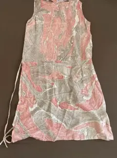 インド綿　ノースリーブ　薄手　ワンピース　チュニック