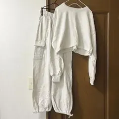 スウェットセットアップ ショート丈&ワイドパンツ