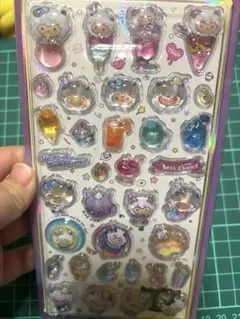 スイーツと動物デザイン立体シールセット 3Dシール