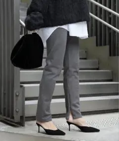 美品 Deuxieme Classe zip パンツ ブルー 36 美品 Deuxieme Classe zip パンツ ブルー 36 高価