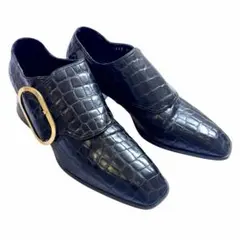 CESARE PACOTTI◇イタリア製◇メンズクロコ柄ダブルストラップシューズ CESARE PACOTTI◇イタリア製◇メンズクロコ柄ダブルストラップシューズ