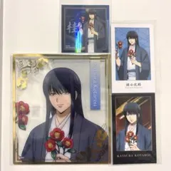 銀魂　椿の花　クリア色紙　フォト風カード　ホログラムステッカー　桂小太郎