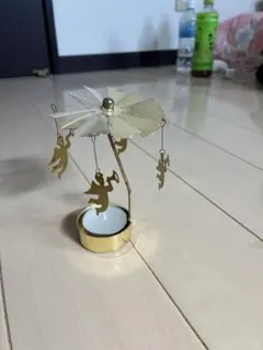 置物　ゴールド　メリーゴーランド