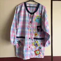 モンスターズインク刺繍エプロン＊スモック＊ 保育士幼稚園教諭＊スモッグ