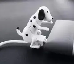 動ける犬のMicro ーUSBケーブル　即速充電ケーブル　ホワイト