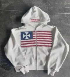 USS zip hoodie opium ライトストーン　パーカー