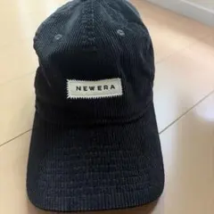 韓国限定NEWERA コーデュロイキャップ ブラック