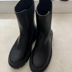 ブラック サイドゴアブーツ サイズ37
