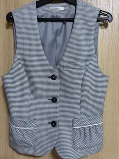 Amatir ボンマックス　チェック柄 ベスト　事務服　OL