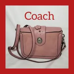 Coach ピンク ショルダーバッグ　花