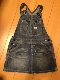 デニム ジャンパースカート サロペット120cm美品