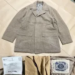 90s J.press Jプレス ウールコート アウター ベージュ L