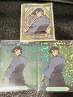 名探偵コナン ホログラムクリアカードコレクション 街歩き 服部平次 箔押し