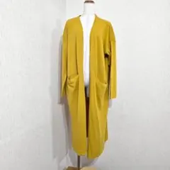 Settimissimo ロングカーディガン マスタード ボタンレス（F）のサムネイル