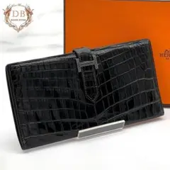 エルメス ベアン クラシック ニロティカス ブラック シルバー金具 ビジネス 黒のサムネイル