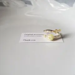 向日葵×bullion*milky yellow ワイヤーリング | Mercari