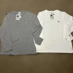 【新品未使用】チャンピオン　ロンT 長袖 丸首 ロゴ XL 2枚セット