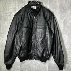 希少 アルゼンチン製 A-2 レザー ジャケット 黒 ヴィンテージ 本革