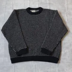 70s〜80s/L.L.bean/バーズアイニット/ノルウェー製