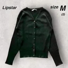 【Lipstar】 リップスター カーディガン 黒 M セーター レーヨン