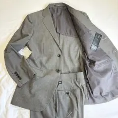 A011 新品 テットオム スーツ M グレー ストライプのサムネイル