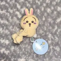 うさぎ　ちいかわ　ぬいぐるみシュシュ　シュシュ　ぬいぐるみ　黄色　ヘアアクセ