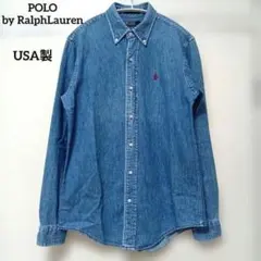 90s後期 ラルフローレン デニムシャツ L 赤ポニー BD 90s後期 ラルフローレン デニムシャツ L 赤ポニー BD - メルカリ