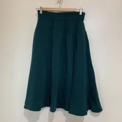 LOWRYS FARM フレアロングスカート　グリーン