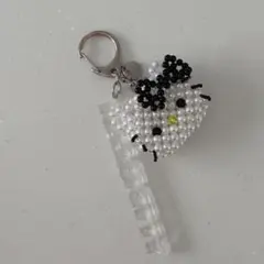 ハローキティ フェイスビーズキーチャーム　ローリーズファーム