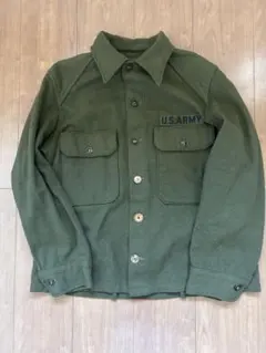 50s 米軍実物 M-51 ウール フィールドシャツ オリーブ