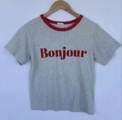 アーバンリサーチ リンガー ロゴ 半袖 Tシャツ グレー レッド Fのサムネイル
